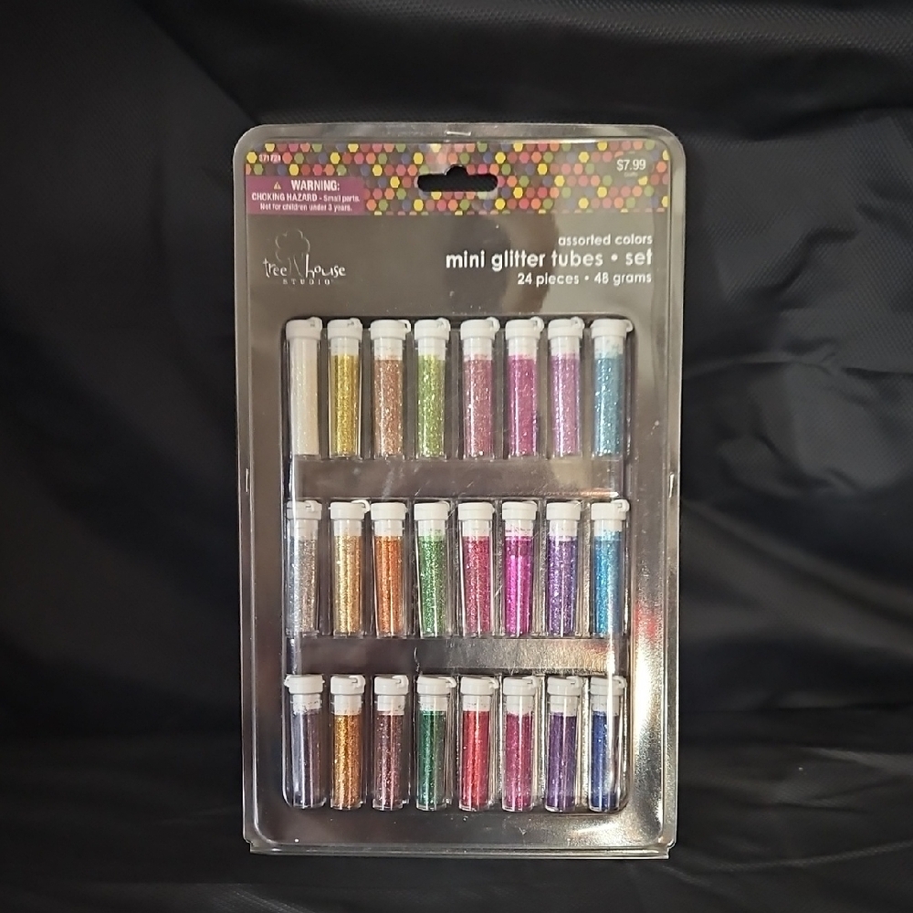 Mini Glitter Tubes Set - Vibrant Party Colors